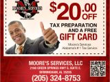 Tax Flyer Templates Free Moore 39 S Services Filing 2009 Return Alabama 39 S 1 Tax Service