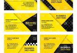 Taxi Business Cards Templates Free Download Business Card Taxi Yellow Templates Royalty Free Vector