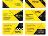 Taxi Business Cards Templates Free Download Business Card Taxi Yellow Templates Royalty Free Vector