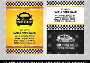 Taxi Business Cards Templates Free Download Business Card Template for Taxi Service Royalty Free