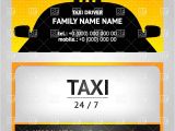 Taxi Business Cards Templates Free Download Simple Taxi Business Card Template Royalty Free Vector