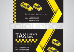 Taxi Business Cards Templates Free Download Taxi Card for Taxi Drivers Taxi Service Vector Business