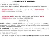 Taxi Driver Contract Template Taxi Driver Contract Agreement Sample