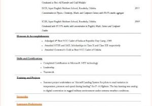 Tcs Fresher Resume Format Fresher Resume Format Williamson ga us
