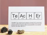 Teacher Day Card Thank You Teacher Periodic Table Humourous Card Teachersdaycard with