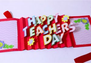 Teacher Day Ka Card Kaise Banaya Jata Hai Diy Teacher S Day Card Handmade Teachers Day Card Making Idea 3d Pop Up Card Artsy Madhu 31