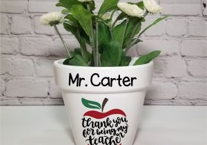 Teacher Gift Card Flower Pot Flower Pot Beautiful Personalized Flower Pots This
