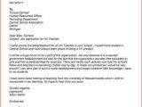 Teacher Job Application Resume Letter Cover for Teacher Application Freshers Teaching