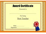 Teacher Of the Month Certificate Template Certificate Of Best Teacher 8 Ss Jpg Best 10 Templates