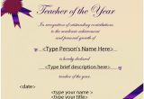 Teacher Of the Month Certificate Template Education Certificates Teacher Of the Year Award