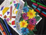 Teachers Day Card Crafting with Rachna Diy Teachers Day Greeting Card How to Make Teachers Day Card at Home