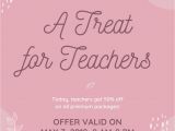 Teachers Day Card Edit Name Pink Illustrated National Teacher S Day Poster Templates