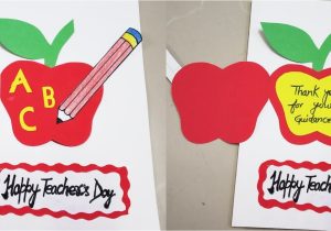 Teachers Day Card Ideas Simple Diy Teachers Day Card Easy Teachers Day Card Making