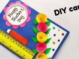Teachers Day Card Making Youtube Diy Teacher S Day Card Handmade Teacher S Day Card Easy