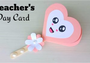 Teachers Day Card Making Youtube Diy Teacher S Day Card Handmade Teachers Day Card Making
