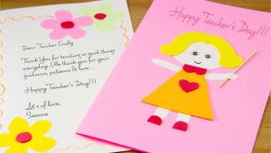 Teachers Day Card On White Paper How to Make A Homemade Teacher S Day Card 7 Steps with