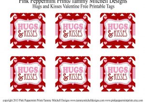 Teachers Day Card Template Free Download Freebie Hugs and Kisses Valentine Free Printable Tag Card