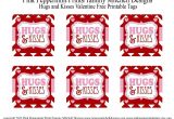 Teachers Day Card Templates Free Freebie Hugs and Kisses Valentine Free Printable Tag Card