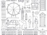 Teachers Day Card to Draw Collection Of London Symbols Set Of Outlined Icons