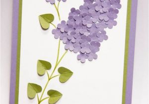 Teachers Day Card with Flower Muttertag Oder Flieder Flieder Karten Teachersdaycard with