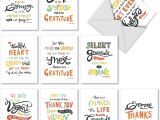 Teachers Day Card with Waste Material Thank You Appreciation Greeting Cards 10 Pack assorted Blank Words Of Appreciation Thankful Note Card Set Colorful Gratitude and Thanks Notecard