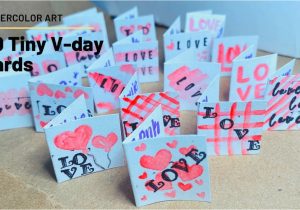 Teachers Day Greeting Card Youtube 20 Tiny Valentines Day Cards Watercolor Art Youtube In