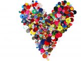 Teachers Day Heart Shape Card Unbekannt Creativity Papers Knopfe 1000 G Gemischt