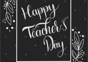 Teachers Day Invitation Card Matter Happy Teachers Day Black and White Stock Photos Images Alamy