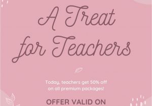 Teachers Day Invitation Card Sample Pink Illustrated National Teacher S Day Poster Templates