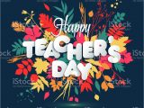 Teachers Day Invitation Card Writing Happy Teacher S Day Layout Design with Volume Paper