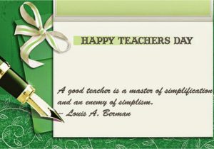 Teachers Day Invitation Card Writing Teachers Day Card Message