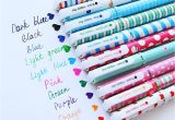 Teachers Day Pen Gift Card Cute Color Pens for Women toshine Colorful Gel Ink Pens Multi Colored Pens for Bullet Journal Writing Roller Ball Fine Point Pens for Kids Girls