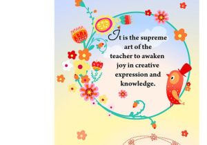 Teachers Day Quotes for Card Happy Teacher Day Greeting Card