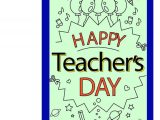 Teachers Day Simple Greeting Card Happy Teacher Day Greeting Card