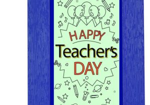 Teachers Day Wish Greeting Card Happy Teacher Day Quotation Frame