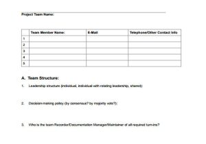 Team Contract Template In Project Management 11 Project Contract Templates Word Pdf Google Docs