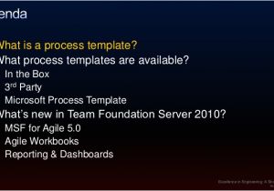 Team Foundation Server Process Templates Team Foundation Server Process Templates for Effective