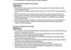 Technical Project Manager Resume Sample Technical Project Manager Resume Samples Velvet Jobs