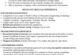 Technical Skills for Electronics Engineer Resume Resume Sample Electronics Engineering Technician
