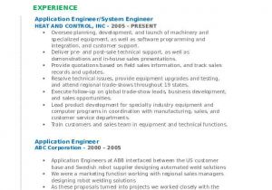 Technical Support Engineer Resume Pdf Application Engineer Resume Samples Qwikresume