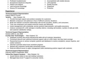Technical Support Resume Samples Best Technical Support Resume Example Livecareer