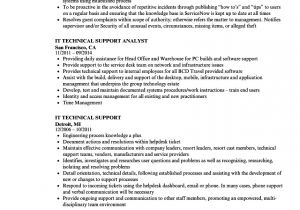 Technical Support Resume Samples It Technical Support Resume Samples Velvet Jobs