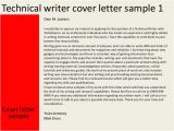 Technical Writer Cover Letter No Experience Technical Writer Cover Letter