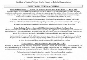 Technical Writer Resume Sample Technical Writer Resume