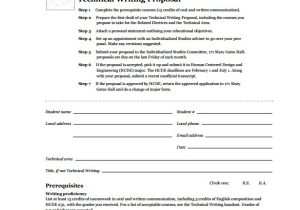 Technical Writing Proposal Template Technical Proposal Templates 21 Free Sample Example