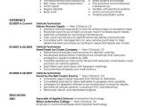Technician Resume Sample Automotive Technician Resume Examples Free to Try today