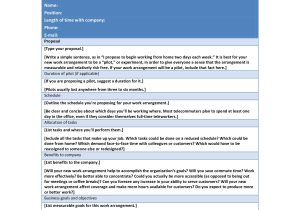 Telecommuting Proposal Template Work From Home Proposal Template 7 Work Proposal Budget