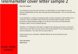 Telesales Cover Letter Telemarketer Cover Letter