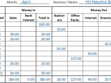 Template Accounts for Small Company Single Entry Bookkeeping
