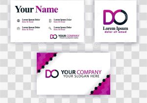 Template Business Card Free Download Clean Business Card Template Concept Vector Purple Modern